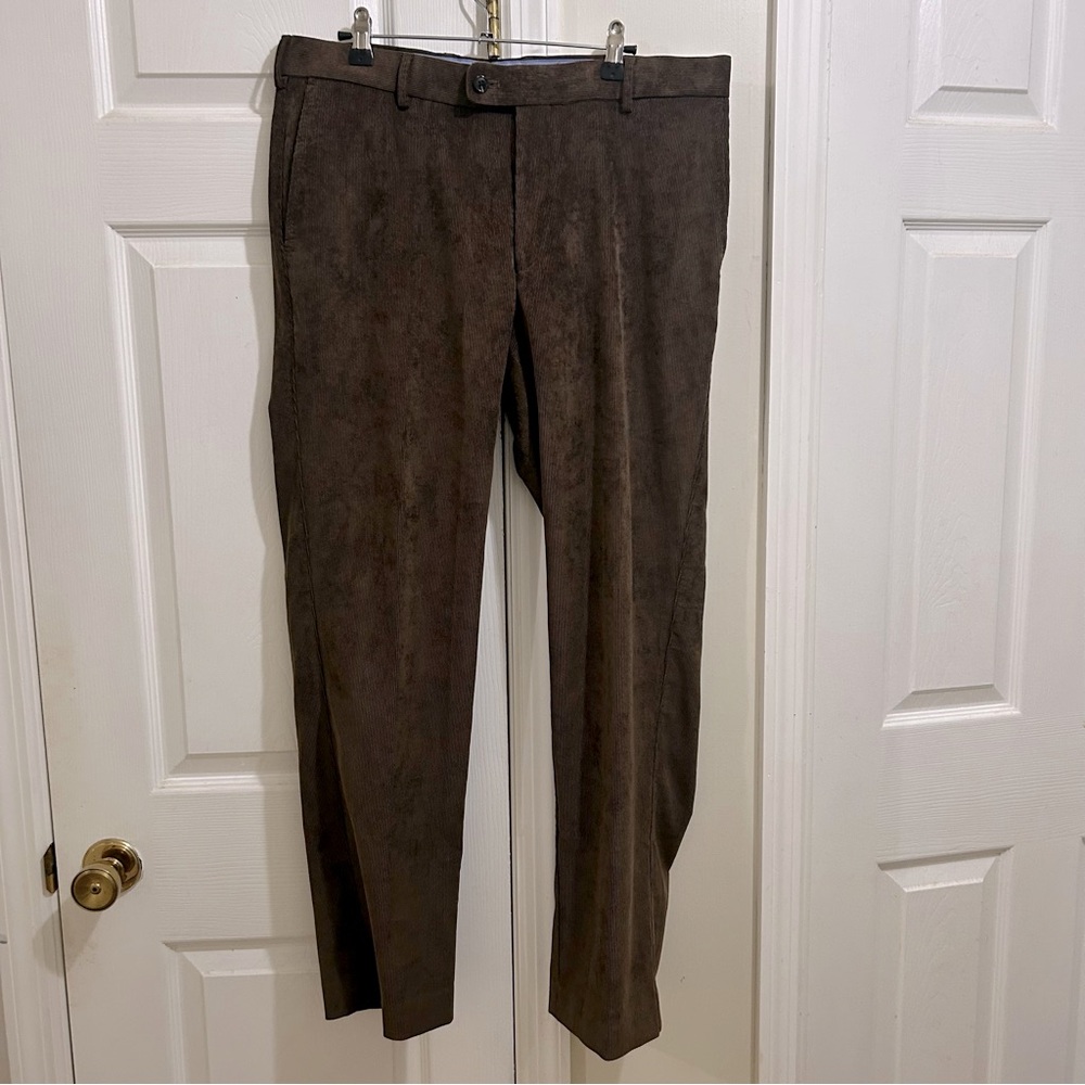 Peter Millar Brown Nanoluxe Corduroy Pants Size 34x30 Excellent Condition